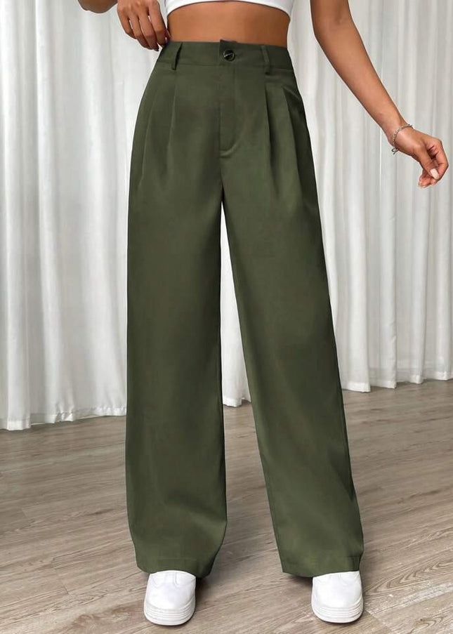 Pantalon Classique à Bouton